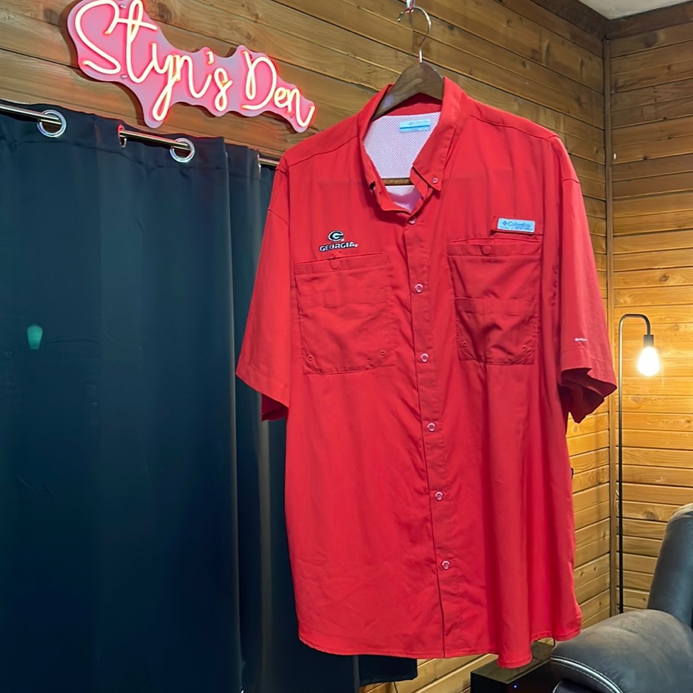 Columbia PFG Fishing Shirt UGA